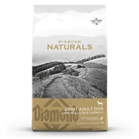 Diamond Naturals LIGHT ADULT DOG LAMB MEAL & RICE FORMULA package