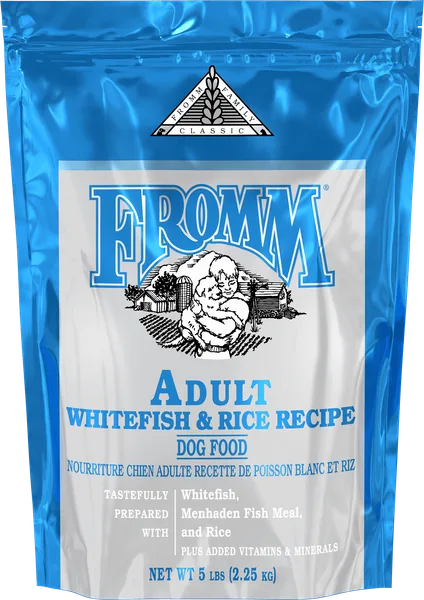 Classic Adult Whitefish & Rice Recipe Dry Dog Food package