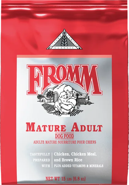 Classic Mature Adult Dry Dog Food package
