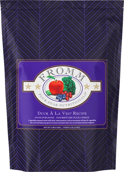 Four-Star Duck À La Veg® Recipe Dry Dog Food package