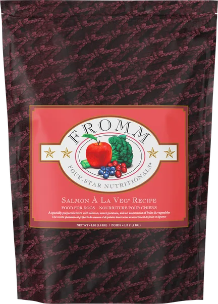 Four-Star Salmon À La Veg® Recipe Dry Dog Food package