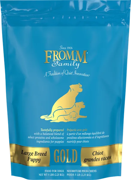 Gold Large Breed Puppy Dry Dog Food package