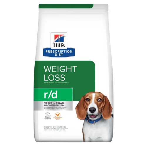 r/d Chicken Flavor Dry Dog Food package