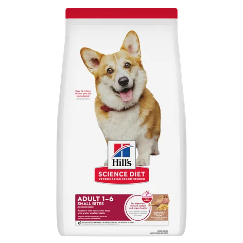 Adult Small Bites Lamb Meal & Brown Rice Recipe Dog Food package