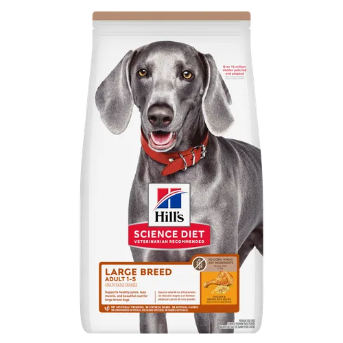 Adult Large Breed No Corn, Wheat, Soy Chicken & Brown Rice Recipe Dog Food package