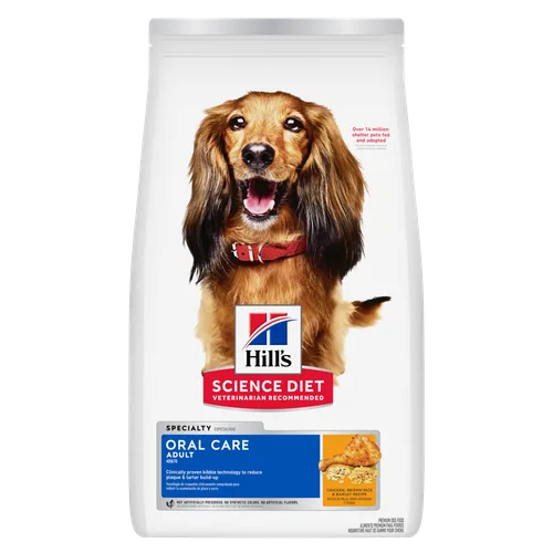 Adult Oral Care Chicken, Brown Rice & Barley Recipe Dog Food package