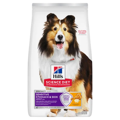 Adult Sensitive Stomach & Skin Chicken & Barley Recipe Dog Food package