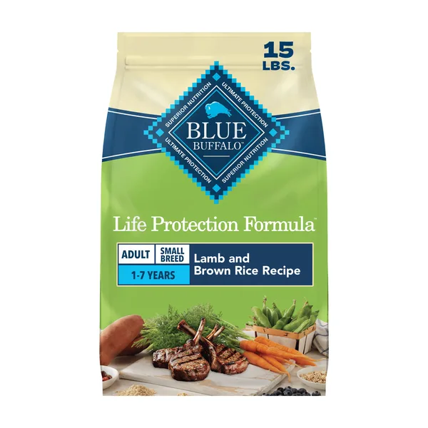 Blue Buffalo Life Protection Formula Small Breed Lamb & Brown Rice Adult Dry Dog Food package