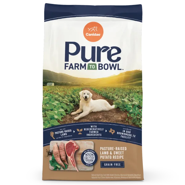 Pure Farm To Bowl Pasture-Raised Lamb & Sweet Potato Grain Free Recipe package