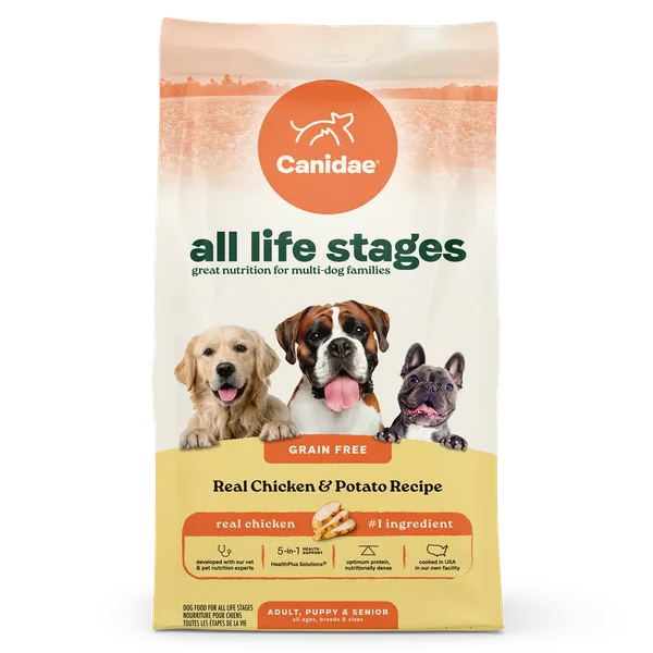 All Life Stages Grain Free Dry Dog Food Real Chicken & Potato Recipe​ package