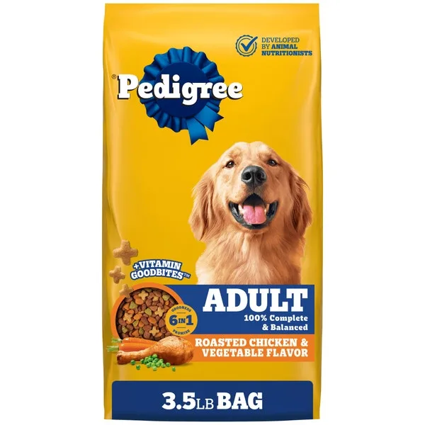 High Protein Adult Dry Dog Food, Roasted Chicken & Vegetable package