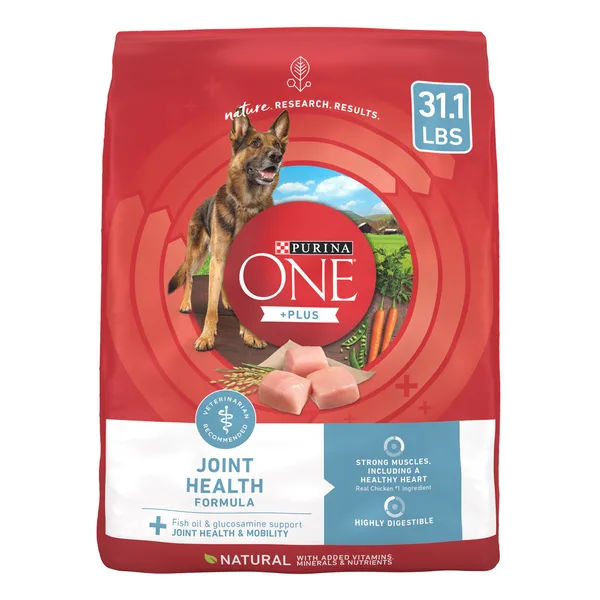 Purina ONE +Plus Joint Health Dry Dog Food - Natural, Chicken package