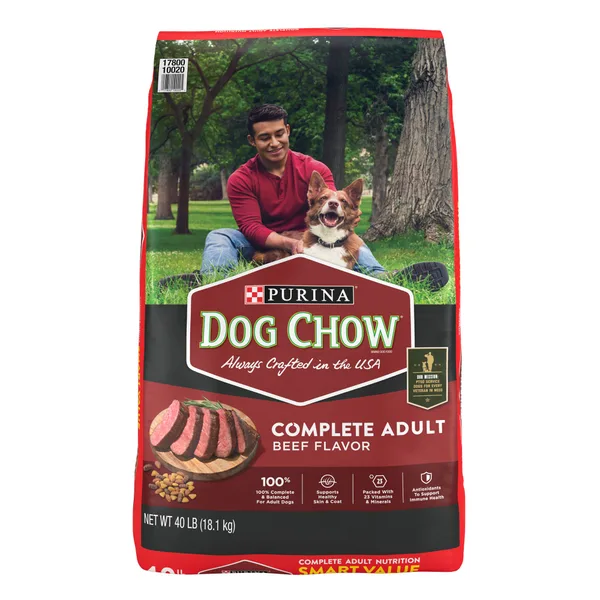 Purina Dog Chow Complete Adult Dry Dog Food - Beef package