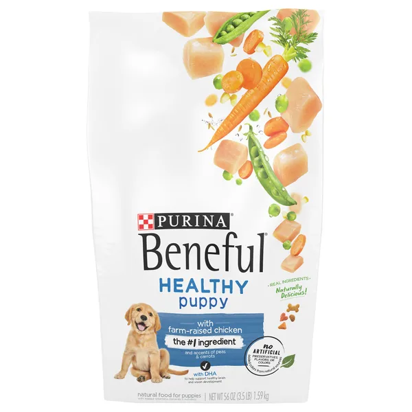 Purina Beneful® Healthy Puppy Puppy Dog Dry Food - Chicken, With Vitamins, No Artificial Flavors package