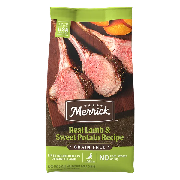 Grain Free Real Lamb & Sweet Potato Recipe Dry Dog Food package