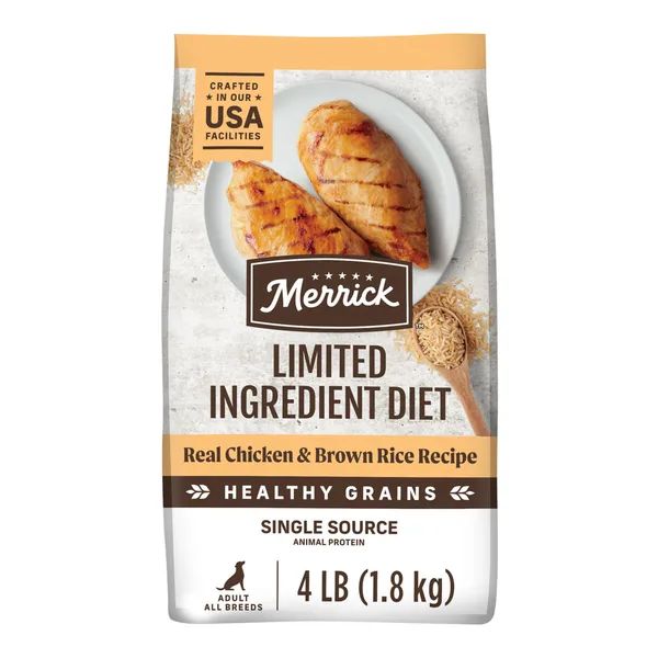 Limited Ingredient Diet Real Chicken & Brown Rice Recipe Dry Dog Food package