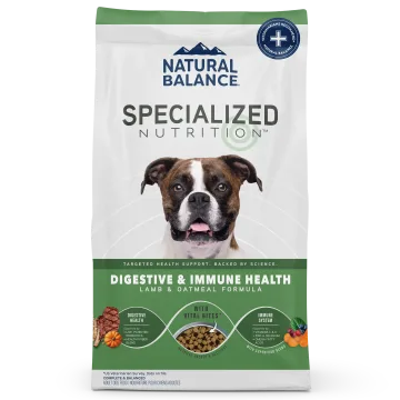 Digestive & Immune Health Lamb & Oatmeal Dog Food Formula package