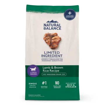 Lamb & Brown Rice Large Breed Recipe package