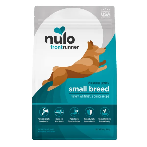 Frontrunner Small Breed Ancient Grains Turkey, Whitefish & Quinoa Recipe for Dogs package