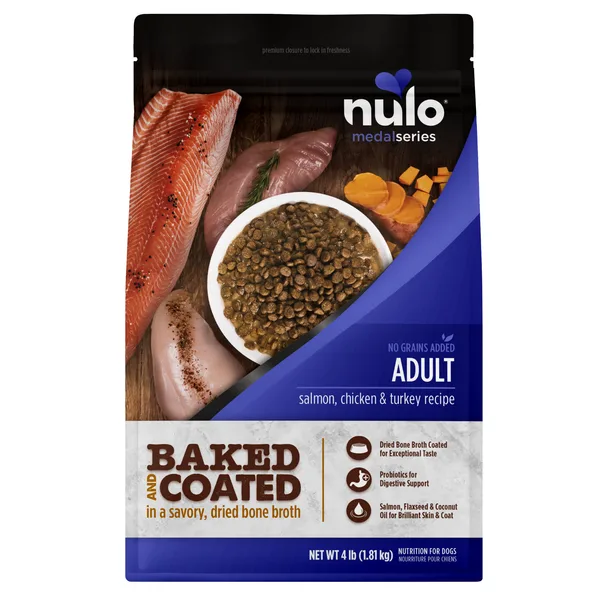 MedalSeries Baked & Coated Salmon, Chicken & Turkey Recipe for Dogs package