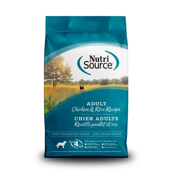 Adult Chicken & Rice Dog Food package