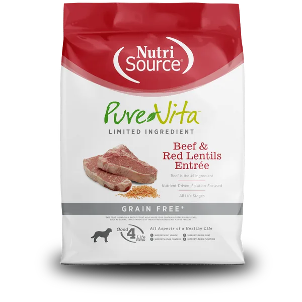Pure Vita Grain Free Beef & Red Lentils Entrée package