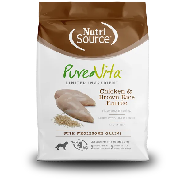 Pure Vita Chicken & Brown Rice Entrée package