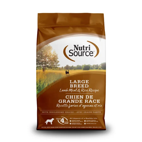 NutriSource® Large Breed Lamb Meal & Rice package