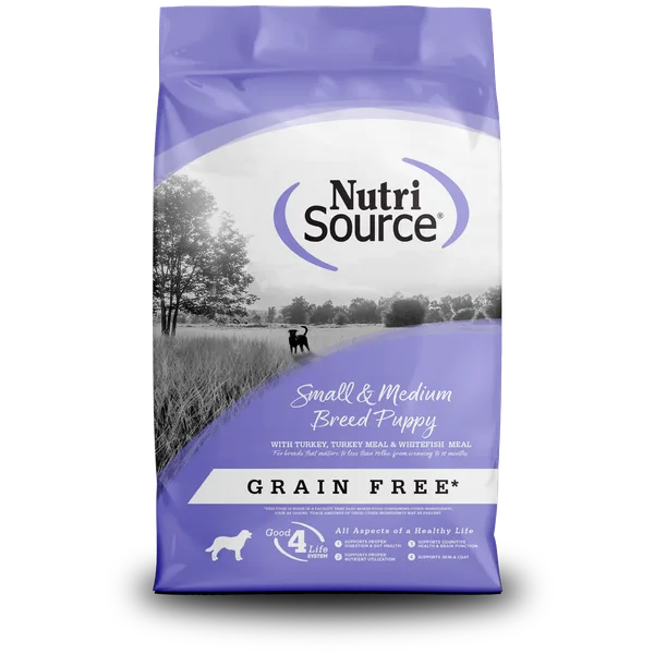 NutriSource® Grain Free Small and Medium Breed Puppy package