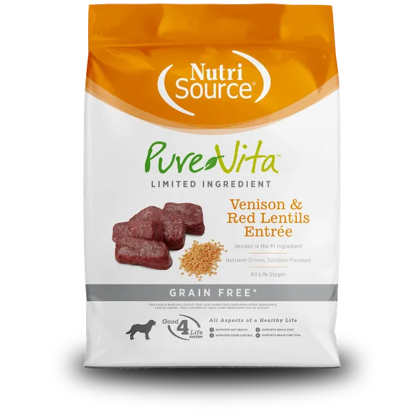 Pure Vita Grain Free Venison & Red Lentils Entrée package