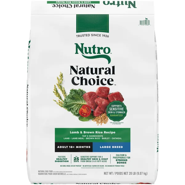Natural Choice Adult Large Breed Dog Food Dry, Lamb & Brown Rice package