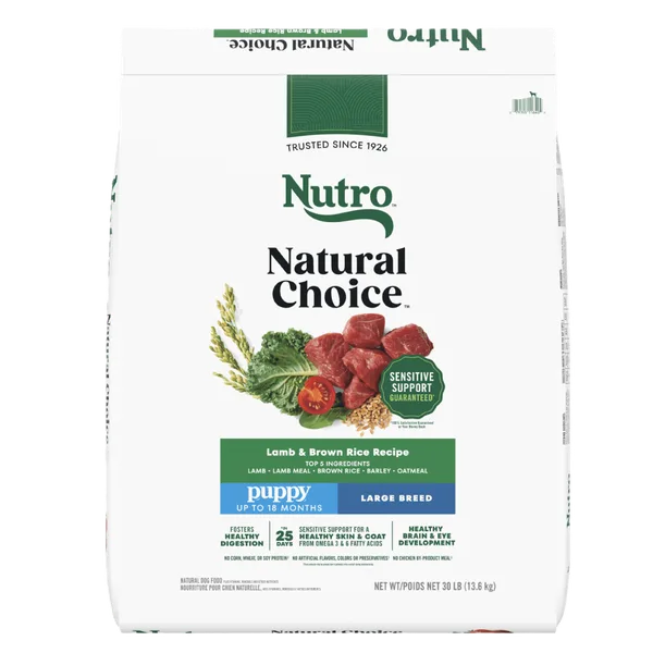 Natural Choice Large Breed Puppy Food Dry, Lamb & Brown Rice package