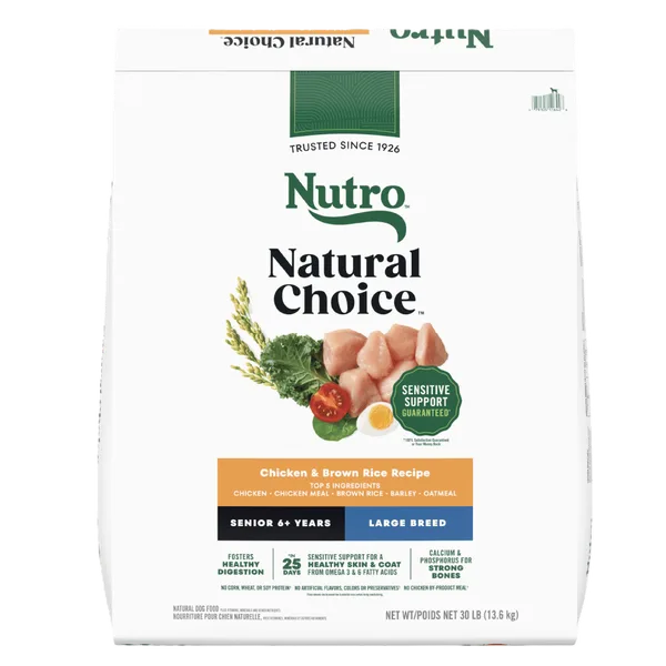 Natural Choice Large Breed Senior Dog Food, Chicken & Brown Rice package
