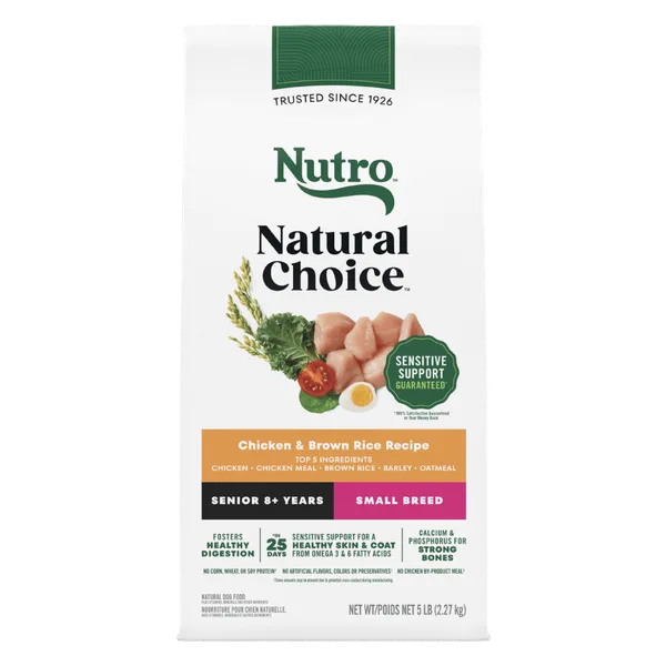 Natural Choice Small Breed Senior Dog Food, Chicken & Brown Rice package