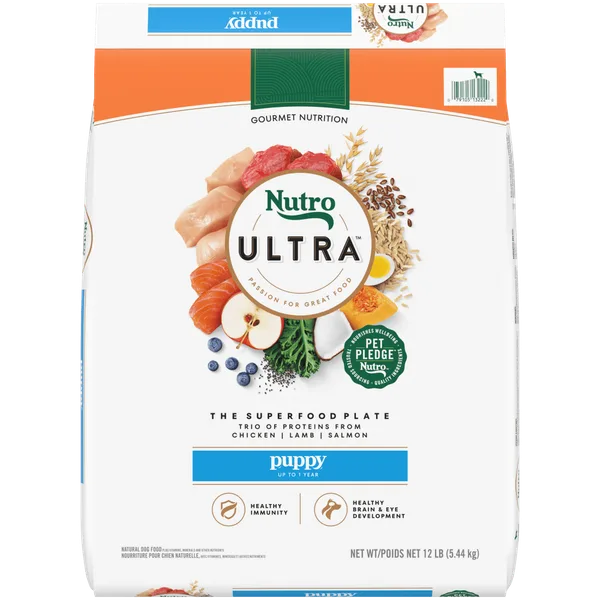 Puppy, The Superfood Plate with a Trio of Proteins from Chicken, Lamb and Salmon package
