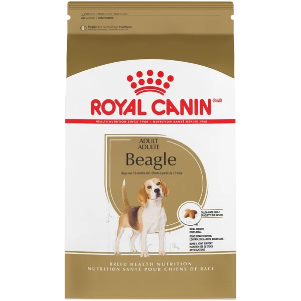 Beagle Adult Dry Dog Food package