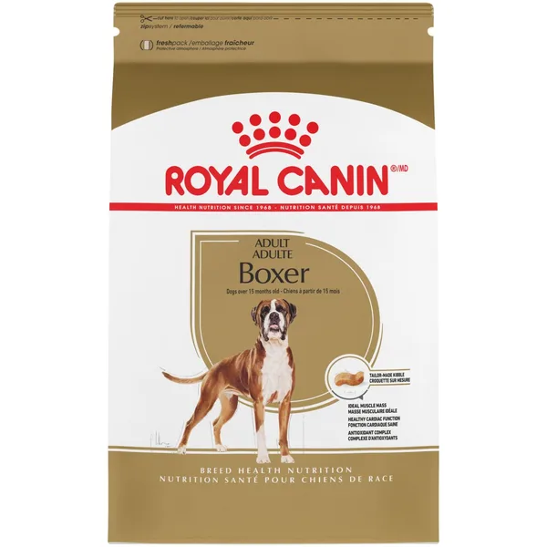 Boxer Adult Dry Dog Food package