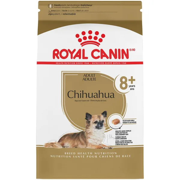 Chihuahua Adult 8+ Dry Dog Food package