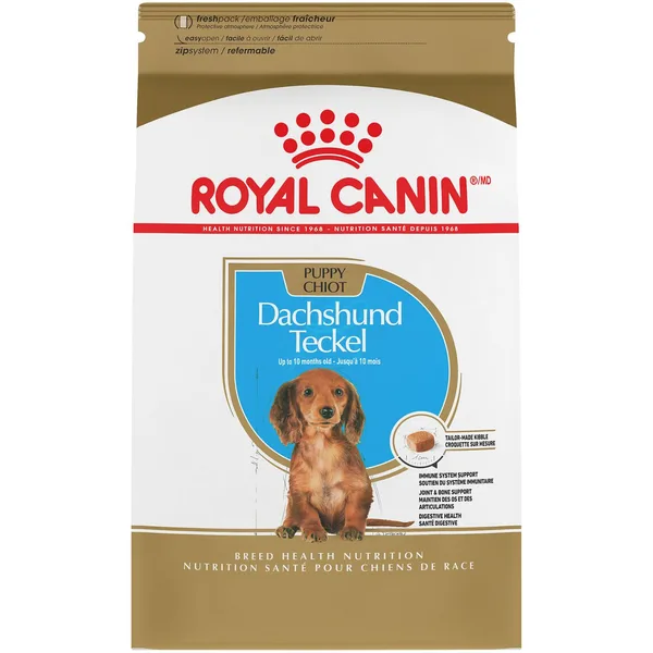 Dachshund Puppy Dry Dog Food package