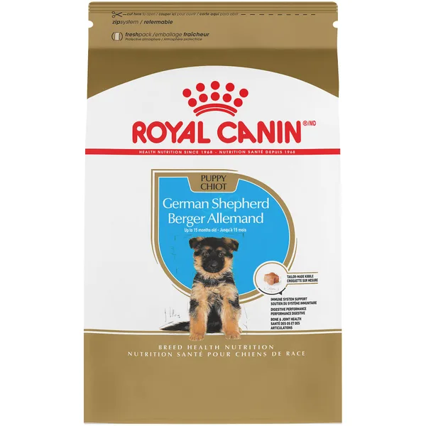 German Shepherd Puppy Dry Dog Food package