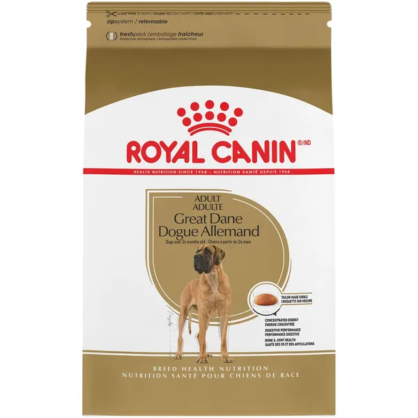 Great Dane Adult Dry Dog Food package