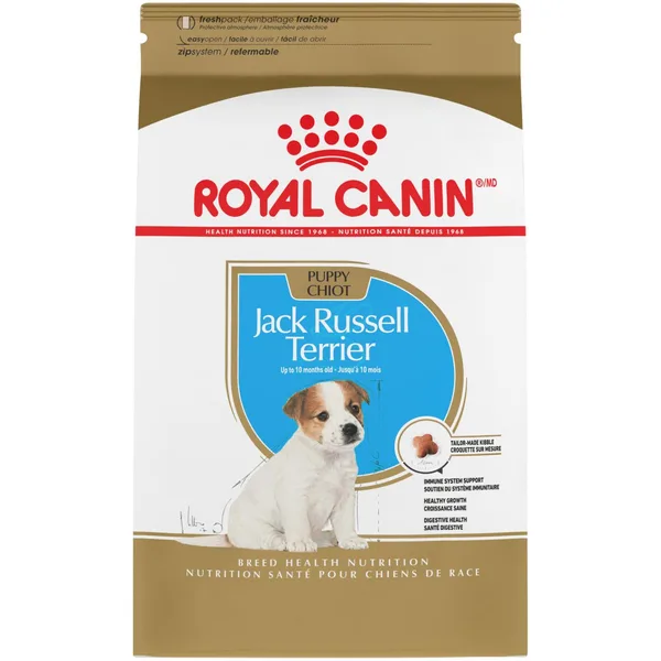 Jack Russell Terrier Puppy Dry Dog Food package
