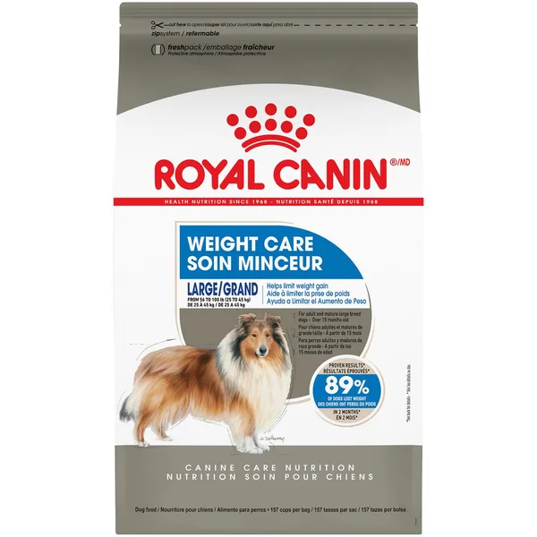 Large Weight Care Dry Dog Food package