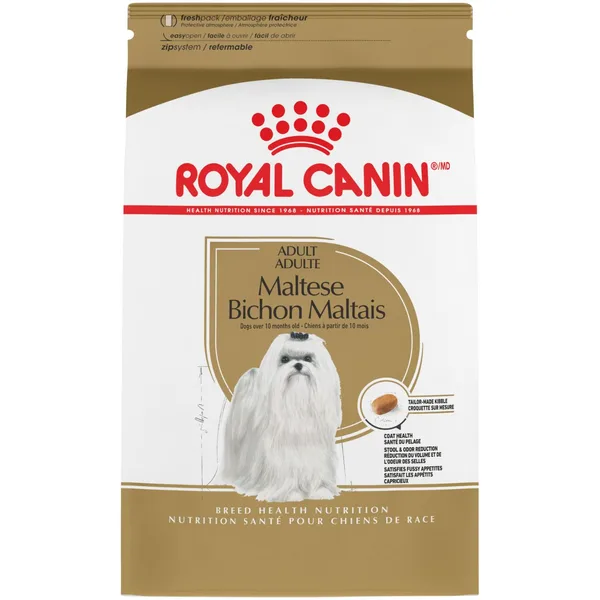 Maltese Adult Dry Dog Food package