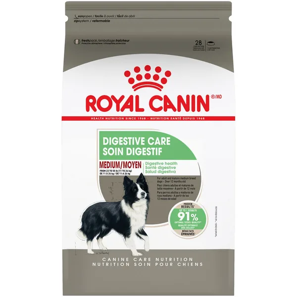 Medium Digestive Care Dry Dog Food package