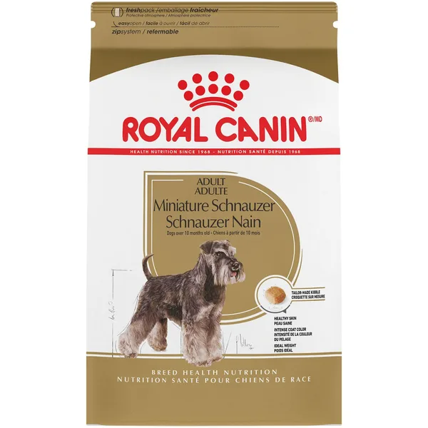 Miniature Schnauzer Adult Dry Dog Food package