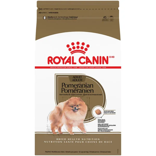 Pomeranian Adult Dry Dog Food package