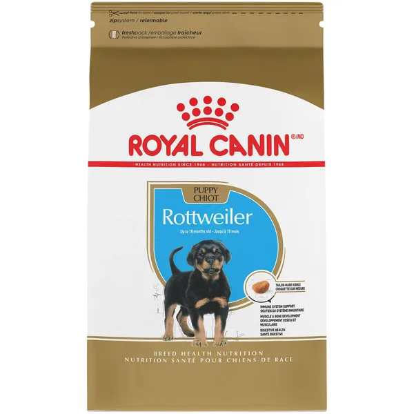 Rottweiler Puppy Dry Dog Food package