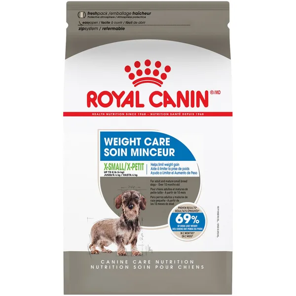 X-Small Weight Care Dry Dog Food package