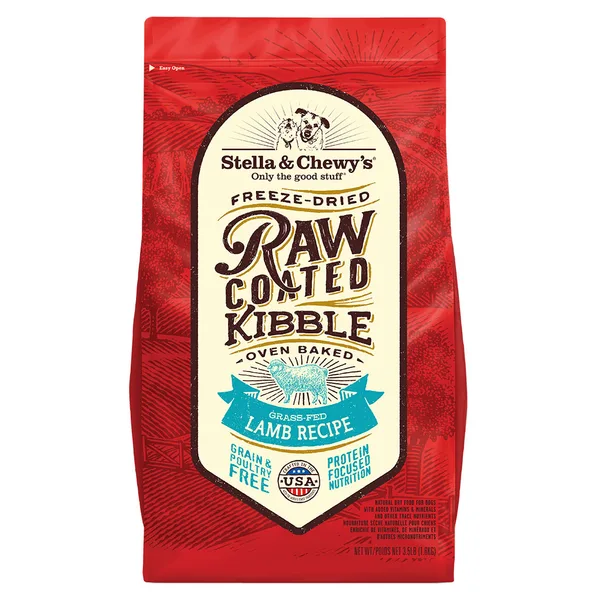 Grass-Fed Lamb Raw Coated Kibble for Dogs package